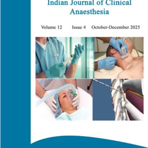 Indian journal of clinical anaesthesia