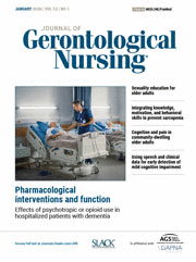 Journal Of Gerontological Nursing